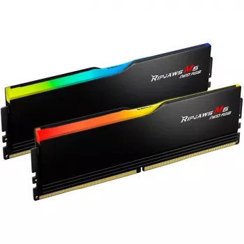 DIMM 32 GB DDR5-6000 (2x 16 GB) Dual-Kit, Arbeitsspeicher schwarz, F5-6000J3636F16GX2-RM5NRK, Ripjaws M5 Neo RGB, AMD EXPO
