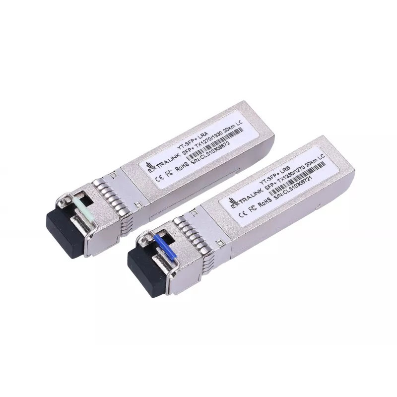 Extralink SFP+ 10G SFP+ WDM Modul 10Gbps 1270/1330nm Single-Mode 20km LC DOM Paar