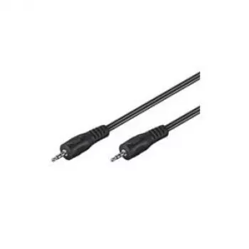 Wentronic Goobay 3,5-mm-Klinken-Verbindungskabel HQ, Schwarz, 10 m – Klinkenstecker 3,5 mm (3-polig, Stereo) auf Klinkenstecker 3,5 mm (3-polig, Stereo) (51661)
