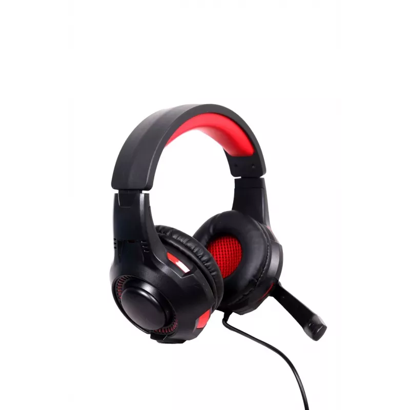 Kabelgebundenes Gaming-Headset GEMBIRD GHS-U-5.1-01 — Over-Ear, 5.1-Unterstützung, 20–20.000 Hz, 2 m Kabel, Rot/Schwarz