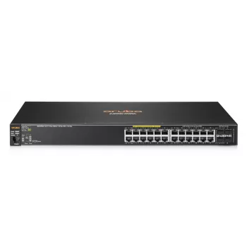 HPE - Aruba Series - Switch - 2530-24G-PoE+ - Managed - 24 x 10/100/1000 (PoE+) + 4 x Gigabit SFP - Desktop, rackmontierbar, wandmontierbar - PoE+