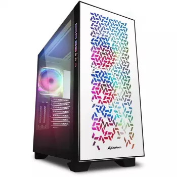 Sharkoon ELITE SHARK CA300H - Tower - PC - Weiß - ATX - EATX - micro ATX - Mini-ITX - Metall - gehärtetes Glas - Gaming