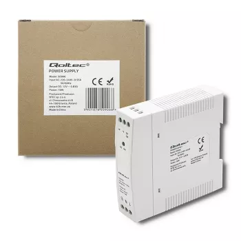 DIN rail power supply 10W, 12V, 0.83A, schlank