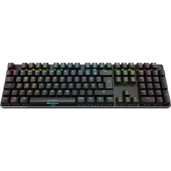 SKILLER SGK36W, Gaming Keyboard schwarz, DE-Layout, Huano Red