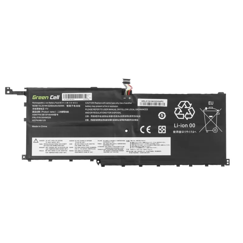 Batterie Grün Cell LE130 für Lenovo ThinkPad X1 Carbon 4th Gen