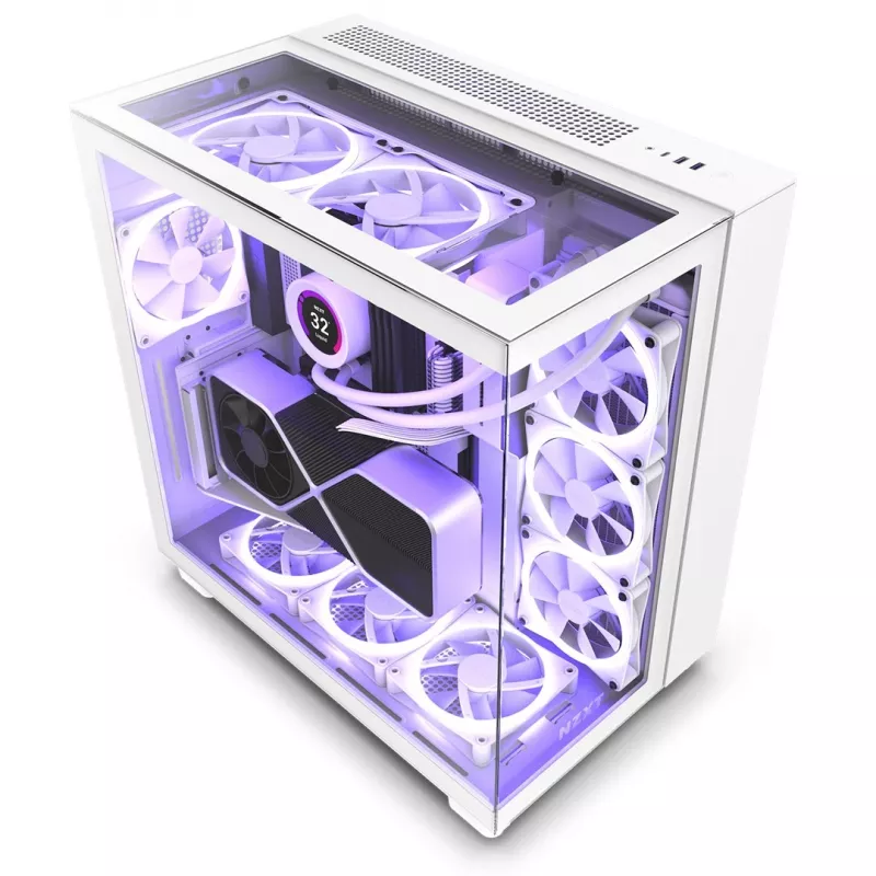 PC-Gehäuse NZXT H9 Elite Midi Tower Weiß