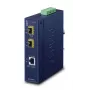 Netzwerk-Medienkonverter PLANET IGT-1205AT — Gigabit SFP 2-Faser, 1x RJ-45, 10/100/1000 Mbit/s, 12–48V, DIN-Schiene, IP30