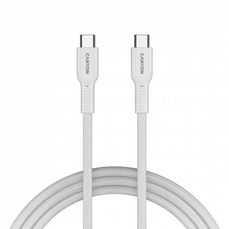 CANYON Kabel OnWire 60CL C-C 60W COLOR Geflochten 1m Weiß