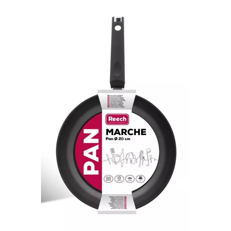 Bratpfanne LAMART LP1001 MARCHE 20 cm, Antihaftbeschichtung, schwarz