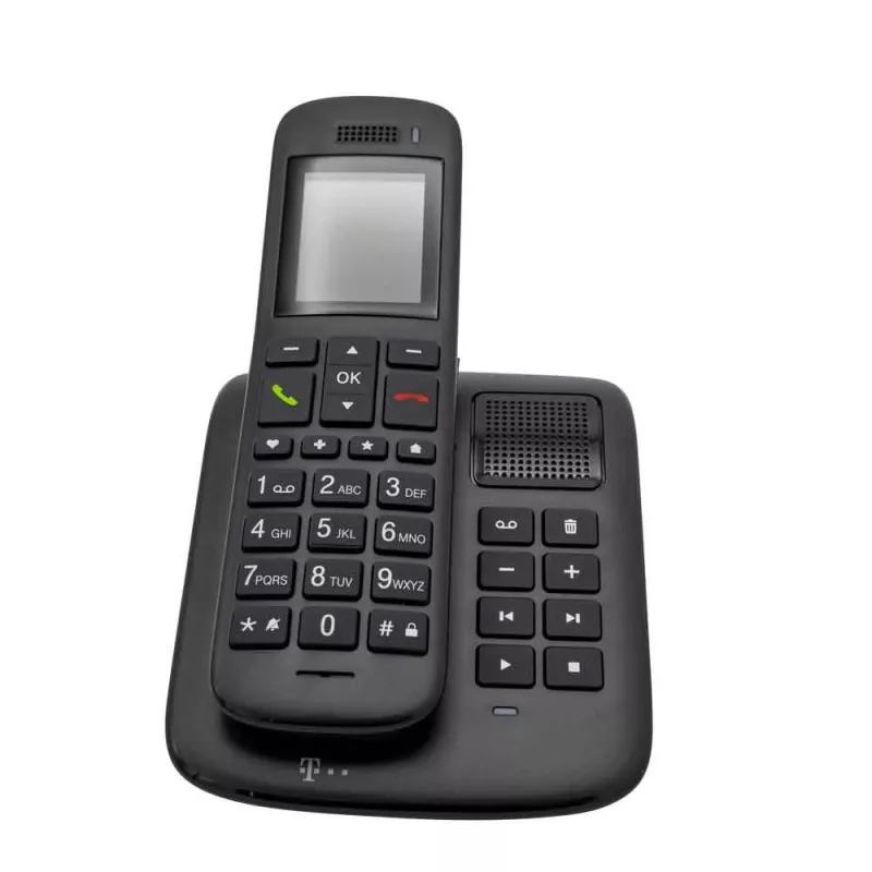 Telekom Sinus A 32 DECT-Telefon mit Anruferkennung Ebony