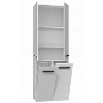 Topeshop NEL 2K DD weißer Badezimmerschrank Weiß