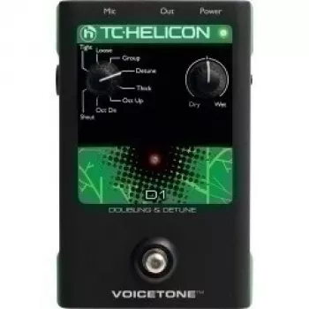 Gesangseffektprozessor TC-Helicon VoiceTone D1 Dubler Detuner — Tonhöhenkorrektur und Verstimmungseffekte