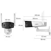Reolink Duo Series W730 - 4K Außen-Wi-Fi-Kamera, Dual-Objektiv, 180° Panoramablick, Personen-/Fahrzeug-/Tiererkennung