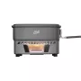 ESBIT Kochset mit Festbrennstoff Topf 1,1 L Aluminium, Schwarz