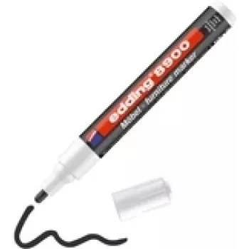 Möbelmarker Edding 8900 Schwarz 1,5–2 mm Permanentmarker für Holz und laminierte Oberflächen