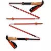 Trekkingstöcke Pursuit FLZ M/L, Fitnessgerät schwarz/Rot, 1 Paar, 125-140 cm
