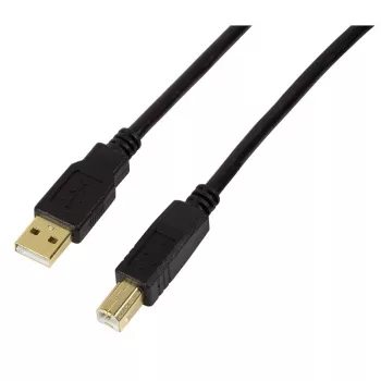 USB-Kabel LogiLink UA0264 USB 2.0 10 m USB A USB B Schwarz
