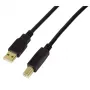 USB-Kabel LogiLink UA0264 USB 2.0 10 m USB A USB B Schwarz