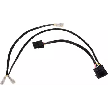 Alphacool 4Pin Molex zweifach Adapter für Alphacool Magnetventil - schwarz 50cm EOL (18517)
