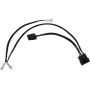Alphacool 4Pin Molex zweifach Adapter für Alphacool Magnetventil - schwarz 50cm EOL (18517)