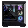 PC-Gehäuse Lian Li Vector V100 Midi Tower – Schwarz mit Seitenfenster, unterstützt 3×120-mm-Seitenlüfter + 1×120-mm-Hecklüfter, 3,5-Zoll-HDD, 2,5-Zoll-SSD, 235,5×446×484,6 mm