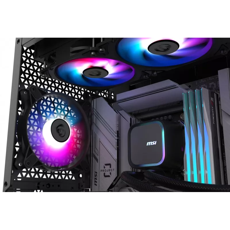 MSI MAG Coreliquid A13 360 Mainboard, Prozessor All-in-One-Flüssigkeitskühler 12 cm Schwarz 1 Stück