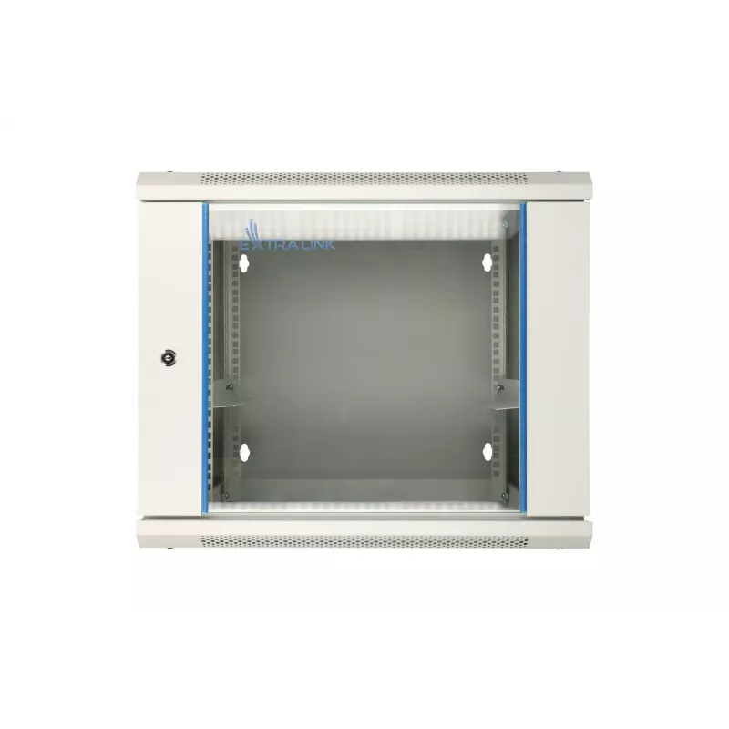 Extralink Rackmount-Schrank 9U 600x600 AZH Grau wandmontiert, schwenkbar