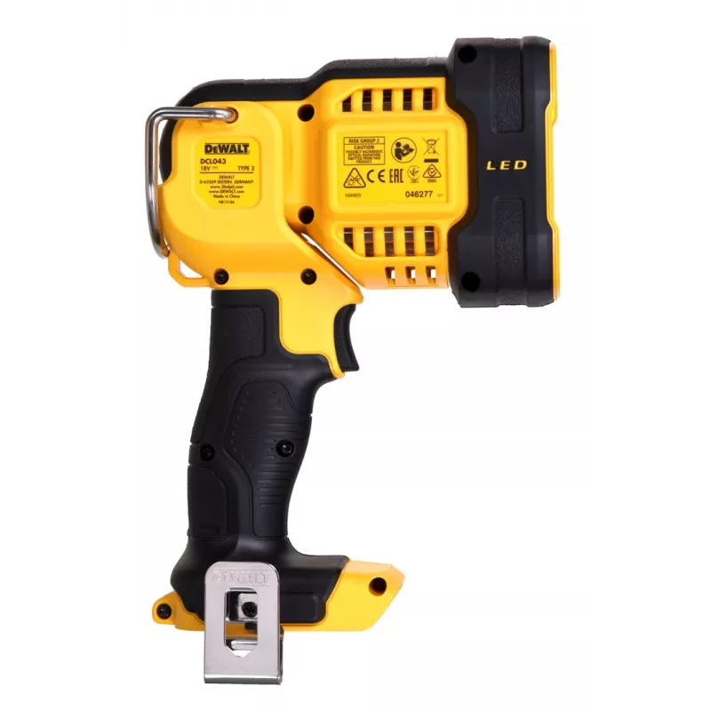Hängeleuchte DeWalt DCL043-XJ, LED 1000 lm, 3 Leuchtmittel, 90° Abstrahlwinkel, gelb/schwarz