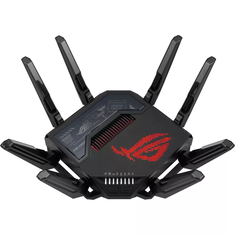 ASUS ROG Rapture GT-BE98 Wireless-Router 10 Gigabit Ethernet Quad-Band (2,4 GHz / 5 GHz-1 / 5 GHz-2 / 6 GHz) Schwarz