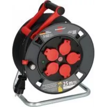 Brennenstuhl 9232250100 Kabeltrommel 25 m Schwarz Geerdet Stecker-Stecker (9232250100)