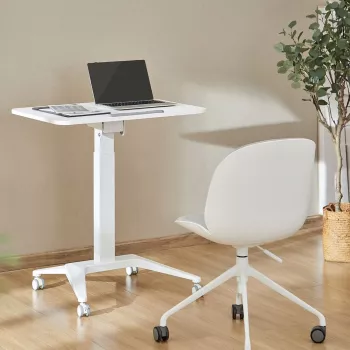 Mobiler Laptoptisch MACLEAN MC-453W mit pneumatischer Höhenverstellung, max. Höhe 109 cm