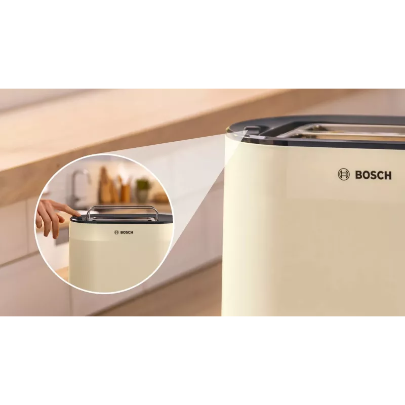 Bosch Toaster | TAT2M127 MyMoment | Leistung 950 W | Anzahl der Schlitze 2 | Gehäusematerial Kunststoff | Beige