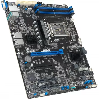 Server-Motherboard ASUS P13R-E/10G-2T LGA 1700 ATX, Intel-Chipsatz, DDR5 ECC UDIMM, 4x DIMM, 2x 10Gb RJ-45, 8x SATA III, 2x M.2