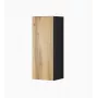 Cama Schrank VIGO 90 geschlossen 90/35/32 schwarz/Wotan-Eiche