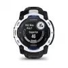Smartwatch GARMIN Instinct 3.05 cm (1.2 Zoll) AMOLED 45 mm 390x390 px Touchscreen Schwarz Weiß GPS 4 GB 53 g Silikonarmband
