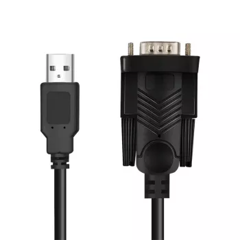 LogiLink AU0048A Serielles Kabel Schwarz 1,5 m USB A DB-9