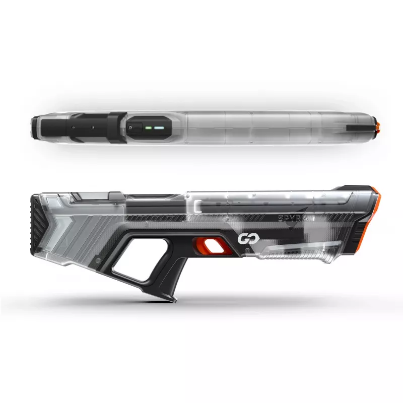 Wasserpistole SpyraOne SpyraGO Clear Transparent — kompakte wiederaufladbare Wasserpistole SPGO1T