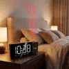Digitaler LED-Uhrenradio GreenBlue GB172 mit FM-Tuner, Projektor, Thermometer, USB 5V- und CR2032-Stromversorgung