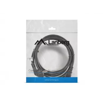 Lanberg CA-C13C-11CC-0030-BK Stromkabel Schwarz 3 m C13-Kupplung CEE7/7 (CA-C13C-11CC-0030-BK)