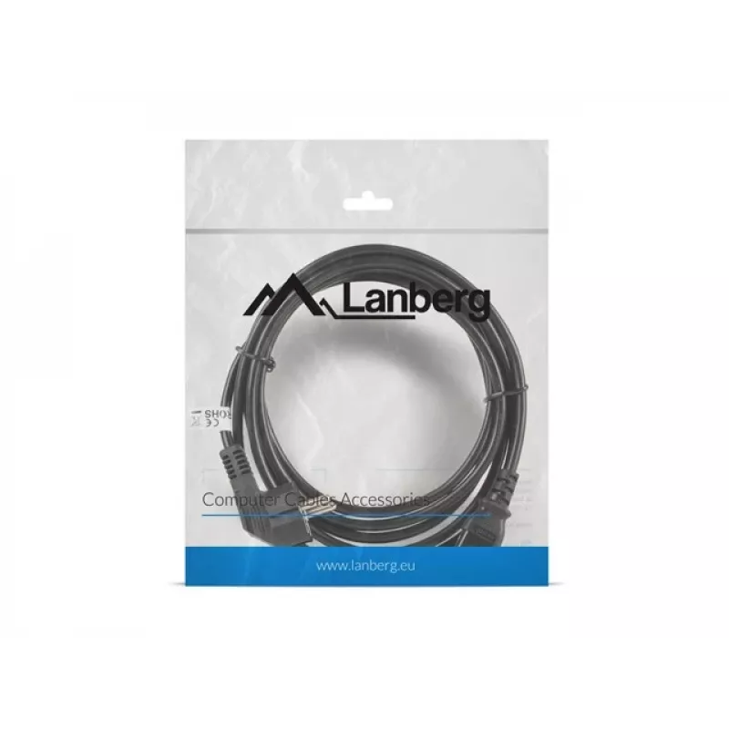 Lanberg CA-C13C-11CC-0030-BK Stromkabel Schwarz 3 m C13-Kupplung CEE7/7 (CA-C13C-11CC-0030-BK)