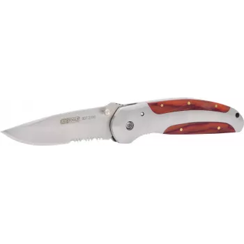 Klappmesser ks tools 907.2190, Klingenlänge 220,0 mm, mit Verriegelungsmechanismus