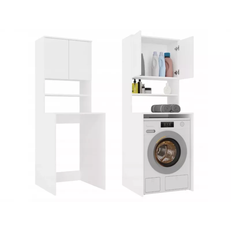 top e shop POLA MULTI Wäscheschrank für Waschmaschine - Weiß