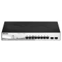 D-Link DGS-1210-08P/E Managed L2 Gigabit Ethernet (10/100/1000) Power over Ethernet (PoE) Schwarz