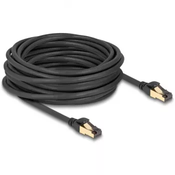 Netzwerkkabel DeLOCK RJ45 Cat.6A Stecker auf Stecker S/FTP 10m Schwarz