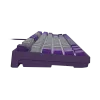 NATEC Fury Gaming-Tastatur Kanabo K2 US weiß-hinterleuchtet mechanisch grau-lila
