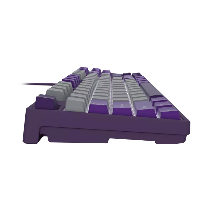 NATEC Fury Gaming-Tastatur Kanabo K2 US weiß-hinterleuchtet mechanisch grau-lila