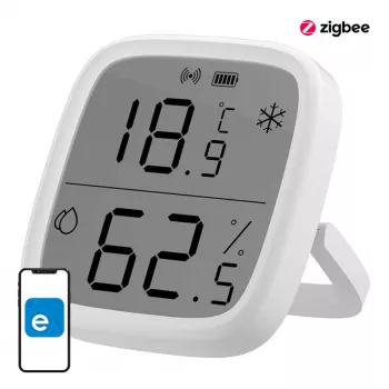 Sonoff ZigBee Innen-Temperatur- & Feuchtigkeitssensor SNZB-02D Kabellos Batterie CR2450