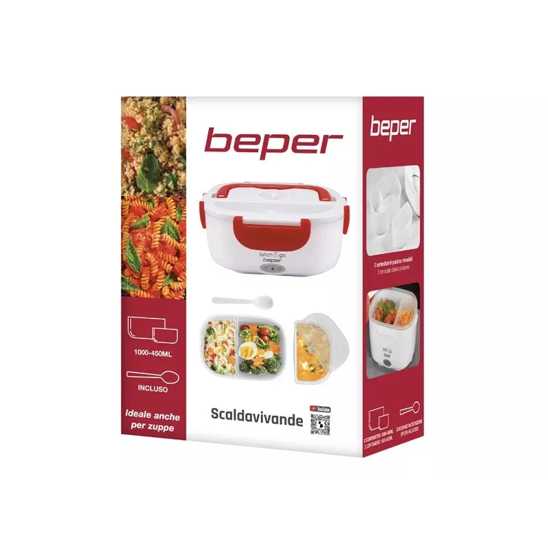 Elektrische Lunchbox Beper 90.920R – 1-L-Speisewärmer