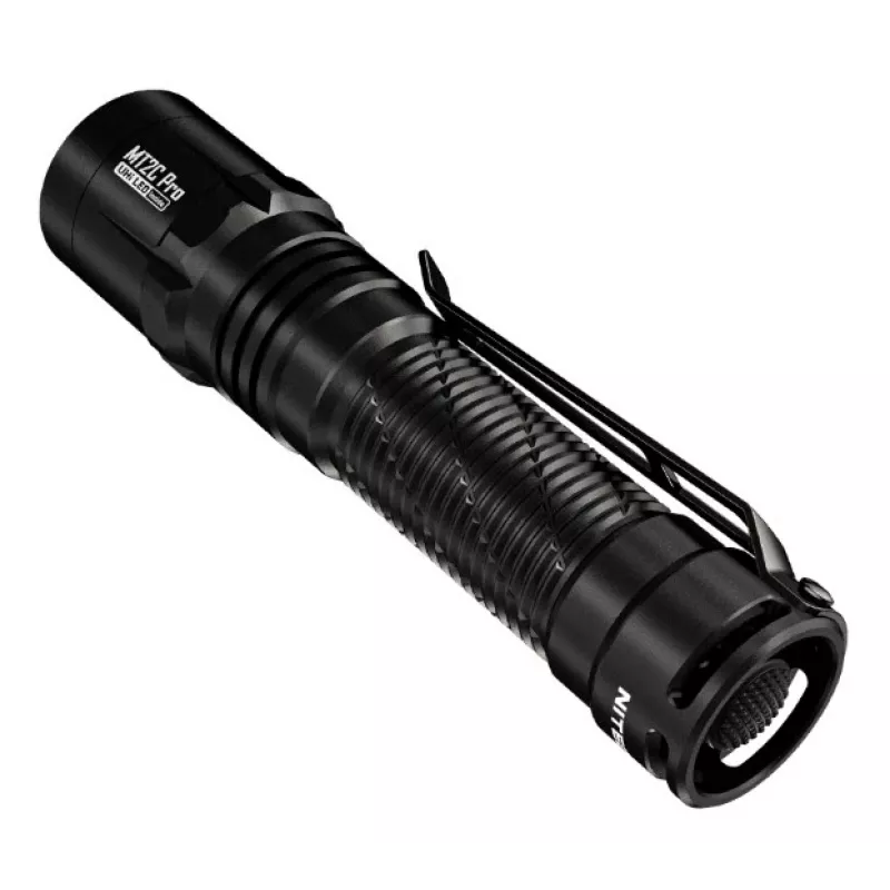 Handtaschenlampe Nitecore MT2C Pro, kompakte Aluminium-LED, USB-wiederaufladbar, 50 lm min, wasserdicht 2 m, stoßfest, 117,5 mm, 64 g, schwarz