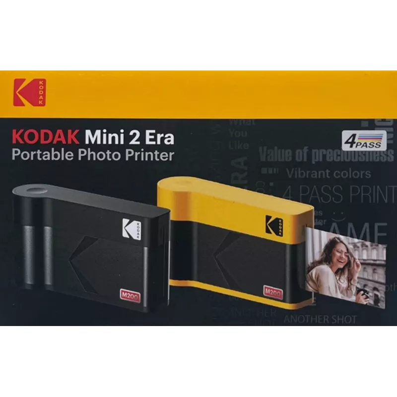 Sofortbildkamera Kodak Mini 2 Era Schwarz — kompakte Sofortbildkamera, Farbdruck